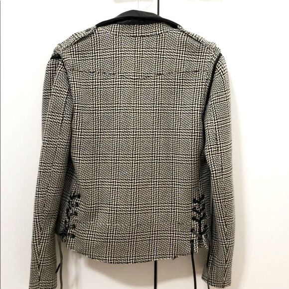 RAG & BONE Wool and Leather Moto Jacket/best - Picture 2 of 15